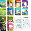 BenLouis 24 pcs Mini Activity Books for Kids ages 4-8-12 Small Activity Books Party Favors Bulk Mazes Coloring and More for Classroom Travel Birthday Goodie Bag Gift Stuffer(Colorful)