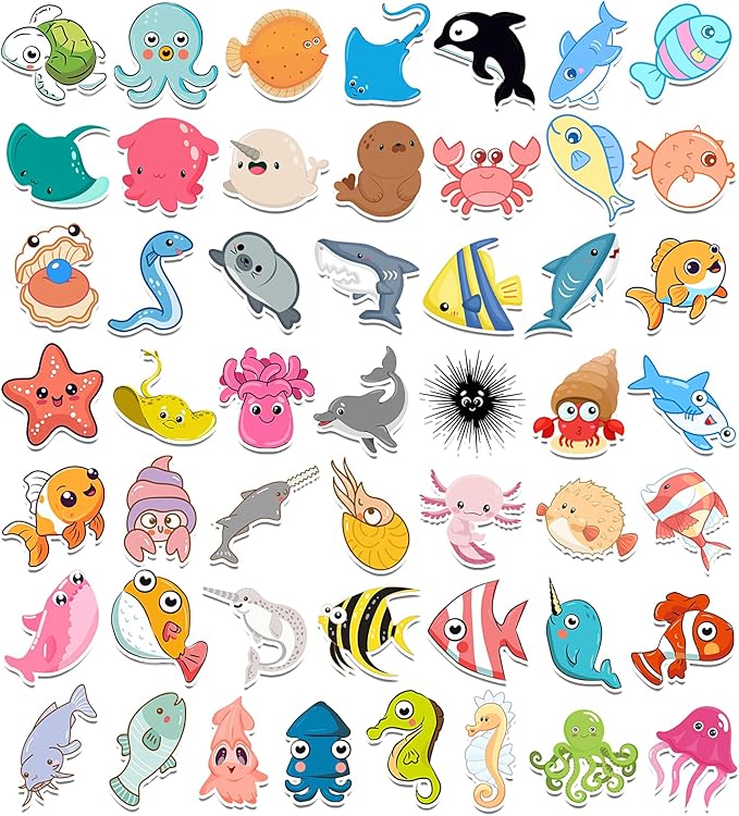 Summer Stickers, 100Pcs Beach Stickers for Kids - Vinyl Summer Games Toys Gifts Activities Party Favors Supplies, Motivational Reward Stickers for Kids Classroom Must Haves School Supplies