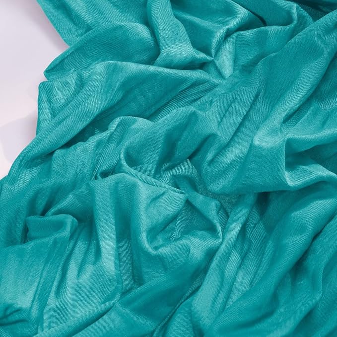 Socomi 6pcs Teal Blue Cheesecloth Table Runner Boho Rustic Gauze 120 inch 10FT Cheese Cloth Runner for Wedding Party Baby Shower Birthday Home Decor
