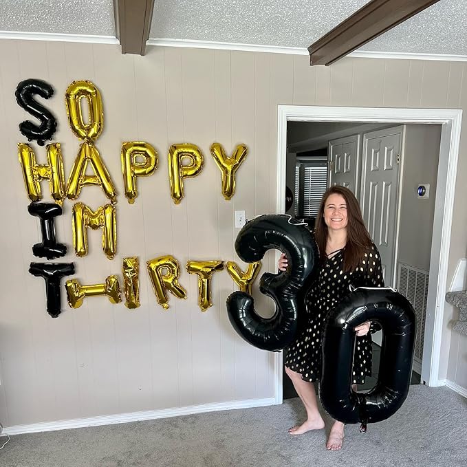 50 Balloon Number, Black Number 50th Birthday Balloons 40 Inch, 50 Years Old Black Birthday Decorations for Men Women, 50th Anniversary Decorations