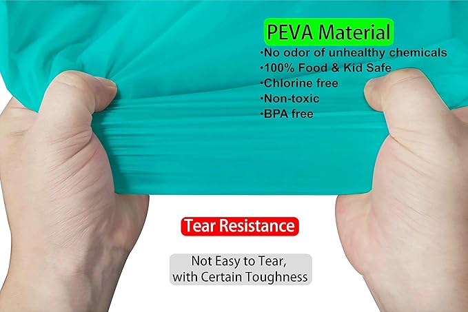 Aqua Blue Plastic Tablecloths 2 Pack Disposable Table Covers 84 Inch Circle Baby Shower Party Tablecovers PEVA Seafoam Blue Table Cloths for BBQ Picnic Birthday Wedding Parties 6 ft Round Table Use