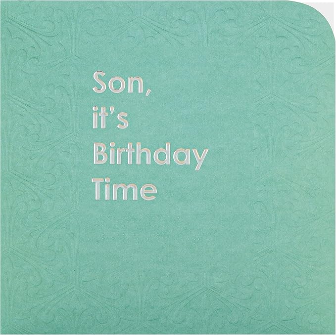 Hallmark Braille Birthday Card for Son - Contemporary Patterned Design
