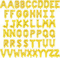 52 Pcs Gold Letter Balloons,16 Inch Foil Alphabet Letter Balloons,Letter A-Z Balloons Banner Custom Phrase Balloons for Birthday Party Wedding Anniversary Decoration (Gold 2 Set)