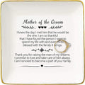 Wedding Mother of the Groom Gift from Bride,I Knew the Day I Met Him That He Would be the One,Thank You Gifts for New Mom,Bridal Shower Presents,Ceramic Jewelry Tray Box,Trinket Holder,Ring Dish