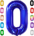 KatchOn, Giant Navy Blue Number 0 Balloon - 40 Inch | 0 Navy Blue Balloons | 0 Navy Blue Number Balloon, Blue Birthday Decorations | Mylar numbers, Make 10, 30, 50, 100 Balloon Numbers