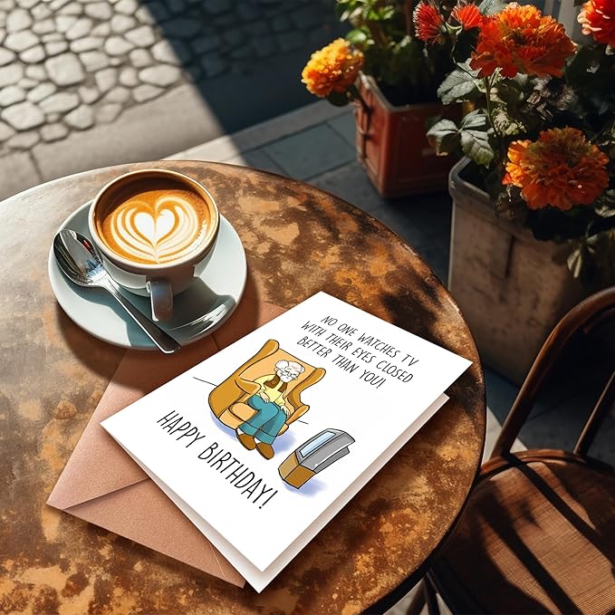 Funny Happy Birthday Card For Dad Grandpa, Humorous Birthday Card, Old Age Birthday Cards, Getting Older Birthday Cards For Husband, Funny Getting Older Birthday Card for Friend