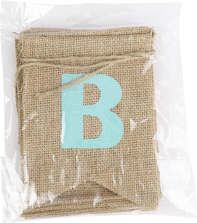 HUIHUANG Happy Birthday Burlap Banner - Colorful Pastel Bunting Banner Garland Flags for Rustic Birthday Party Decorations