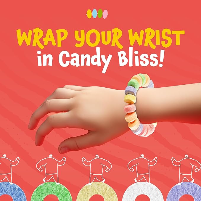 Candy Bracelets - 40 Count Pack - Bulk Candy Individually Wrapped - Easter Candy for Goodie Bags, Party Favors, and Classroom Rewards - Easter Eggs Fillers