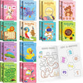 BenLouis 24 pcs Mini Activity Books for Kids ages 4-8-12 Small Activity Books Party Favors Bulk Mazes Coloring and More for Classroom Travel Birthday Goodie Bag Gift Stuffer(Classic)