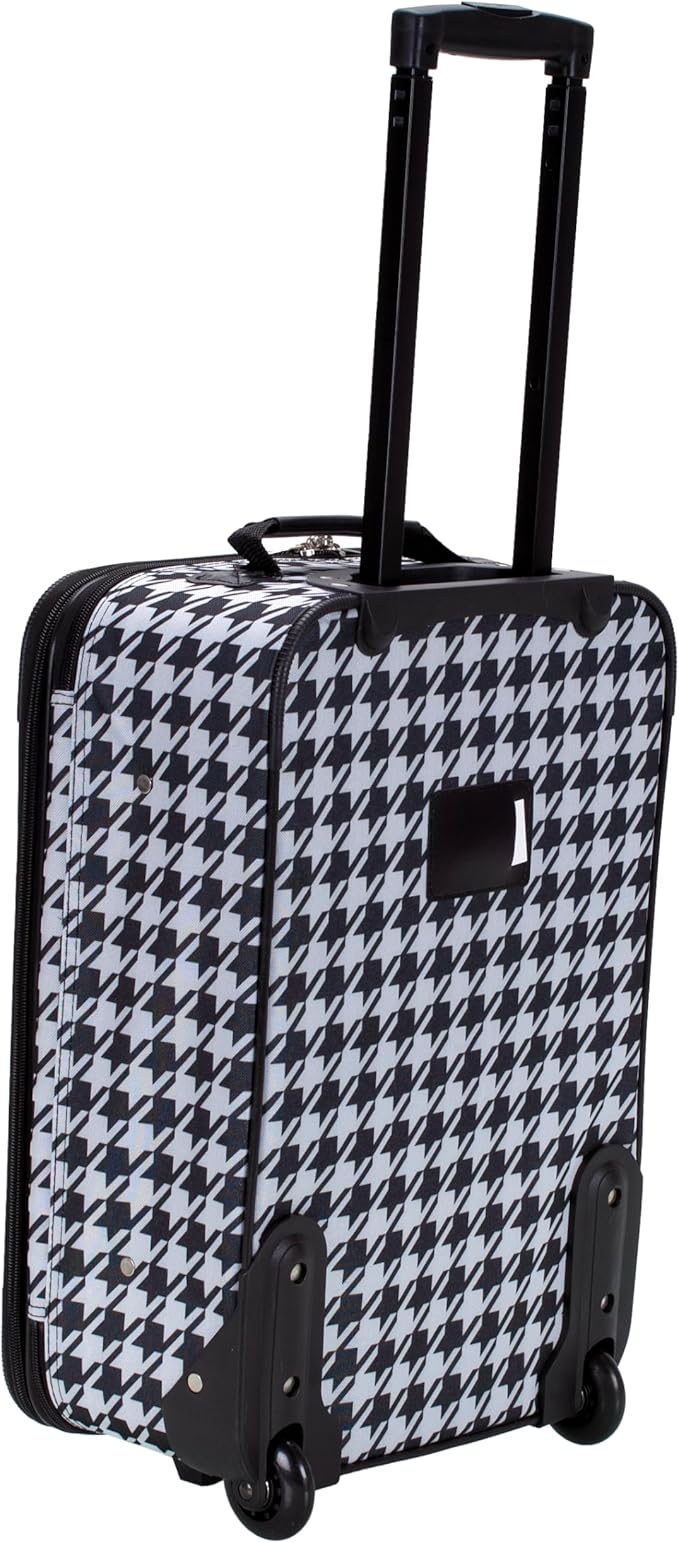 Rockland Fashion Softside 2 Piece Luggage Set, Expandable, (14" Tote/19" Upright), Kensington