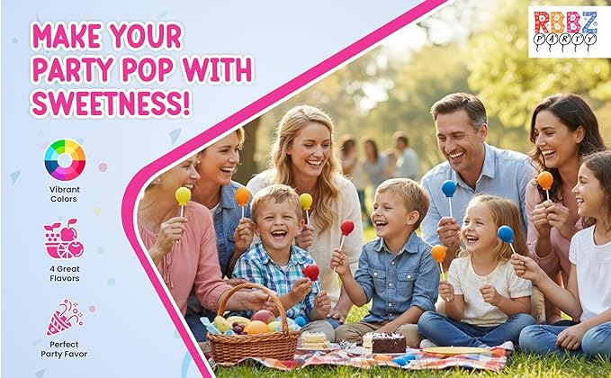 Balloon Lollipops Candy – 24 Individually Wrapped Balloon Shaped Suckers – Birthday Treats – Baby Shower Favors – Colorful Fruit Flavored Lollipops – Kids Party Favor Candy Bulk