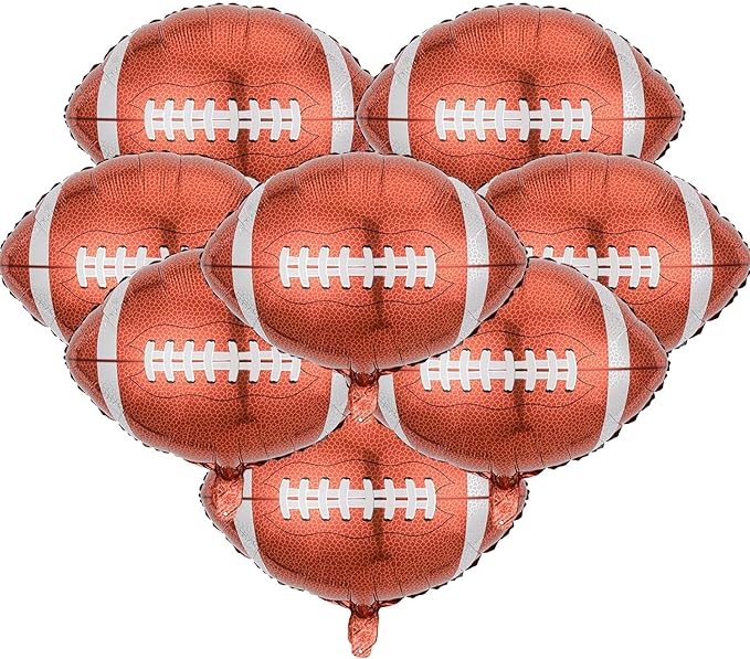 Football Balloons Rugby Balloons Football Party Balloon for Football Birthday Decorations Sports Ballons Arch Kits Party Balloon Sets-8 PCS