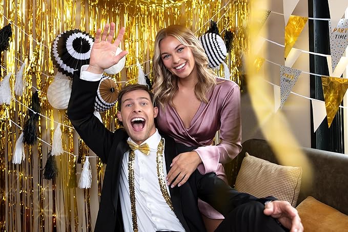 Boland 50352 Party Time Ribbon Garland 3M 3 Colors Party Decoration Birthday Garland