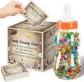 Glenmal 52 Pcs Baby Shower Games Gift Sets Large Baby Bottle for Shower Game Guess How Many Candies Decorations for Gender Reveal(Magical Wizard)