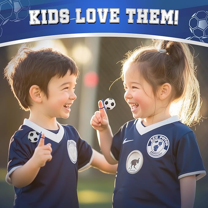 3D Soccer Lollipop Rings 20pk- Soccer Candy 3D Ball Shaped For Soccer Party Decorations - Soccer Party Favors - Soccer Ball Candy & Soccer Snacks For Soccer Goodie Bags Stuffers - Soccer Suckers