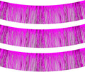 PATIKIL Foil Fringe Garland 10 Feet, 3 Pack Metallic Tinsel Streamers Fringe Banner Wall Hanging Curtain Backdrop for Wedding Birthday Christmas New Year Party Decoration, Rose Red