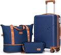 Cosbarn Carry On Luggage Set 22x14x9 Airline Approved, 3 Piece 20 Inch Lightweight ABS Hardside Suitcases with Wheels and TSA Lock, Durable Waterproof Travel Suitcase for Men Women