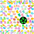 240 Pcs Luminous Mini Resin Animals 30 Styles Miniatures Animal Figurines Glow in The Dark Tiny Little Animals Figures to Hide for DIY Fairy Garden Micro Landscape Dollhouse Aquarium Party Decor