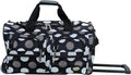 Rockland Rolling Duffel Bag, Black, 22"