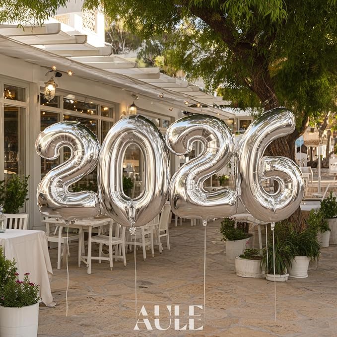 AULE 40 Inch Large 29 Balloon Numbers Silver, Big Foil Number Balloons, Giant Helium Happy 29th Birthday Party Decorations for Man and Women, Huge Mylar Anniversary Party Supplies
