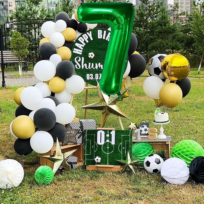 Green Number Balloons, 40 Inch Dark Green Balloon 1.1 Helium Balloon 1st Birthday for 1 Years Birthday Party Wedding Anniversary Decoration Children Girls Boys
