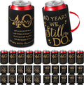 25 Pcs 40th Anniversary Can Sleeve for Guests 40 Years We Still Do Can Birthday Neoprene Cooler Sleeves 40th birthday party Gift Wedding favors for Women Men