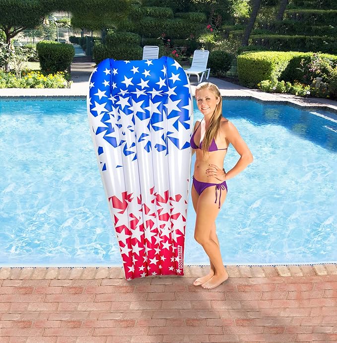 Poolmaster American Stars Inflatable Pool Floaties for Kids and Adults