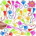 Sticky Hands Bulk 120 PCS Party Favors for Kids 4-8,8-12 Year Stretchy Sticky Hand Feet Goodie Bags Stuffers for Kids Treasure Box Toys for Classroom Small Mini Prizes Trinkets Pinata Stuff