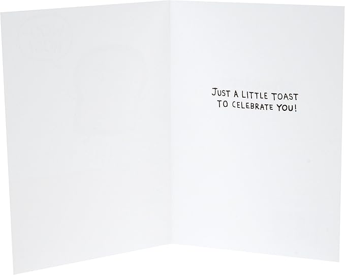 Hallmark Shoebox Funny Birthday Card or Congratulations Card (Toast) (349RZF1005)