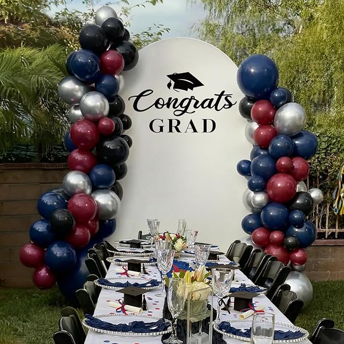 Graduation Decorations 2026 - Class of 2026 6.6Ft Arch Backdrop Kit - Grad Photo Party Decor Supplies for College High School Yard Garden