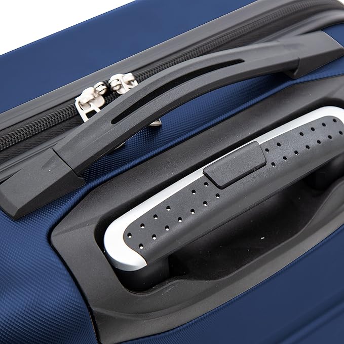 Travelers Club Harper Luggage, Blue, 22-Inch Carry-On