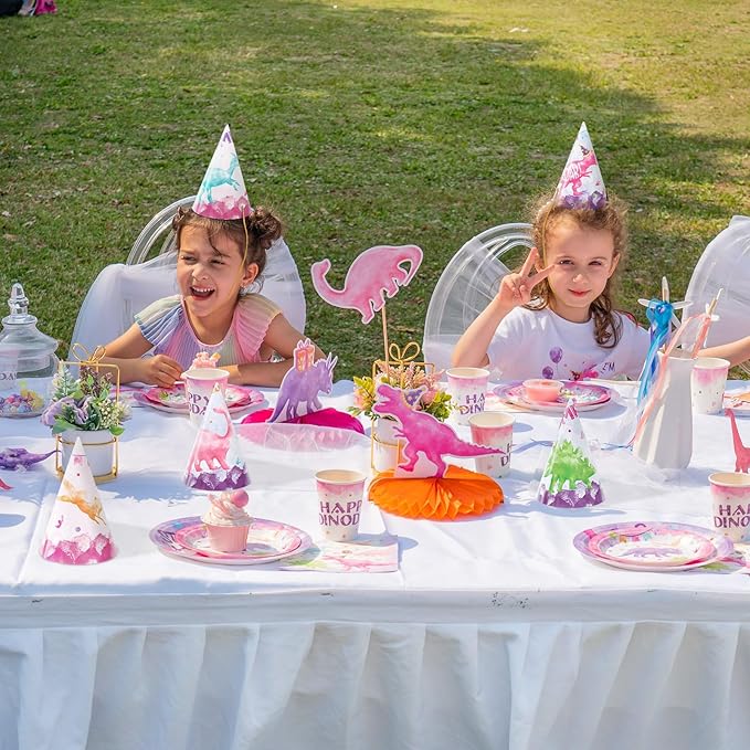WERNNSAI Birthday Party Hats - 12 Pcs Birthday Party Supplies Cone Hat Headbands Colorful Paper Party Hats for Kids