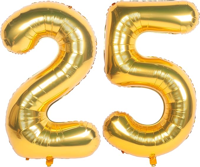 40 Inch gold Number Balloons Helium Foil Mylar Balloon Birthday Party banquet Decoration 25