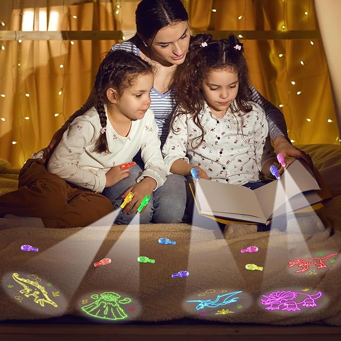 36 PCS Dinosaur Party Favors Dinosaur Birthday LED Light Up Finger Lights Glow in the Dark Dinosaur Party Finger Flashlights Bulk for Goodie Treat Bags Stuffers Dino Theme Birthday Party Supplies