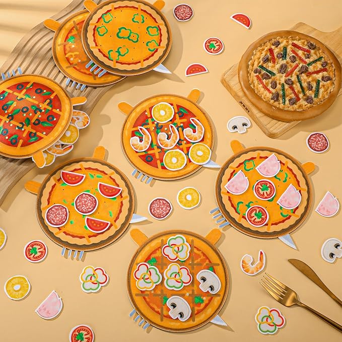 16 Set Pizza Party Game Turtle Favors 5.91 x 5.91 Inch Pizza Tic Tac Toe Game Turtle Themed Birthday Party Supplies Back to School Gifts