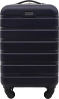 Travelers Club Harper Luggage, Blue, 22-Inch Carry-On