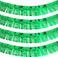 WILLBOND 4 Packs 40 Feet Fringe Garland Foil Fringe Garland Metallic Tinsel Foil St. Patrick's Day Hanging Banner for Wedding Birthday Parties Holiday Decorations Graduation