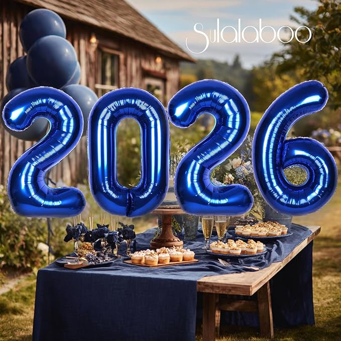 40Inch Navy Blue Number 20 Balloon Large Helium Royal Blue Number Balloons 0-9 Giant Digital 20th Foil Mylar Big Party Balloon for Boy Birthday Party Anniversary Graduation Decorations