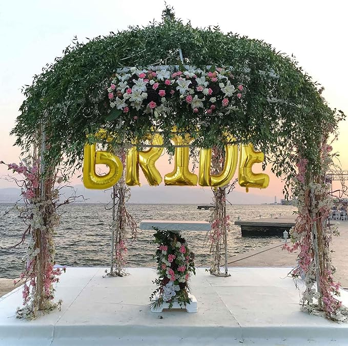 40 Inch Large Gold Letter W Balloons, A to Z Helium Balloons, Foil Mylar Big Balloons for Birthday Party Anniversary Supplies Decorations