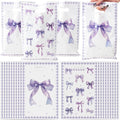 50Pcs Purple Bow Party Favor Bags - Bow Knot Goody Candy Treat Gift Bag for Kid Girl Women Purple Aesthetic Party Decorations for Birthday Wedding Bridal Shower Bachelorette Party Supplies