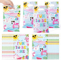 Summer Pool Party Favor Bag - 50Pcs Beach Fun to Be One Goody Candy Treat Gift Bag Summer Flamingo Beach 1st Birthday Party Decoration for Kid Girl First Birthday Hawaiian Swimming Pool Event Supplies