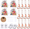 50 PCS Footprint Bottle Opener，Baby Shower Favors for Guest Souvenirs Supplies and Decorations with Organza Bags Tags and 1 Roll Jute Rope (Rose gold)
