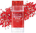 Red Body Hair Glitter Stick for Kids,Valentines Day Makeup Chunky Sequins Face Glitter Singer Concert for Women, Halloween Glitter Paint,Waterproof Shimmer Carnival Festival Rave Accessories