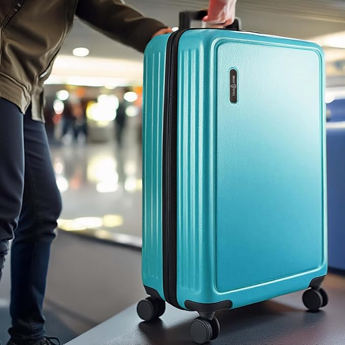 TRAVELARIM Luggage Sets 2 Piece, 24 Inch Suitcase and 28 Inch Luggage with Spinner Wheels, Durable Hard Shell Suitcase Set, Expandable Travel Suitcases with Wheels, Teal