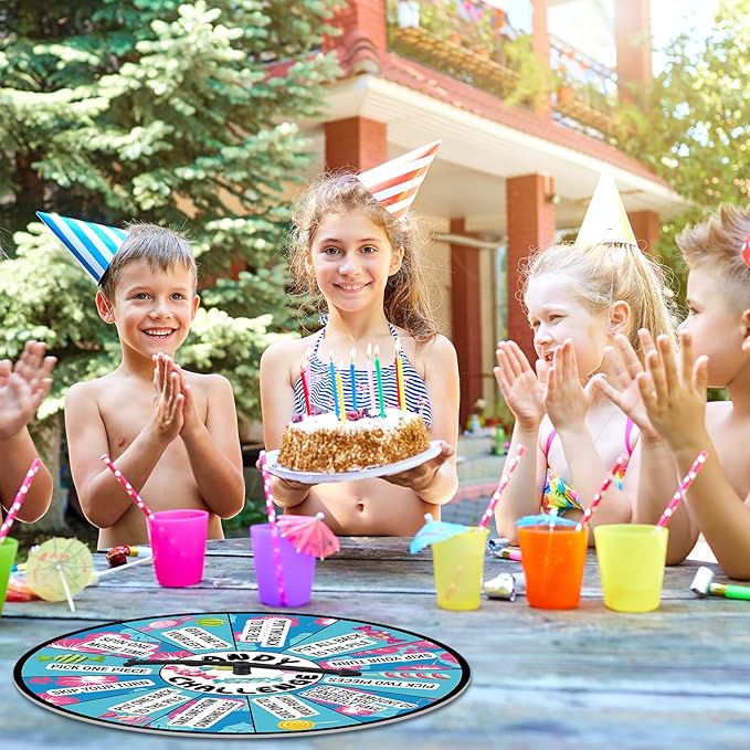 Soulchen Candy Challenge Game Spinner Spring Party Supplies Holiday Festival Game Cartoon Themed Birthday Party Favors Decoration for Boys Girls Teen Adult Family(Cartoon)