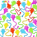 Thremhoo Easter Egg Fillers - 40PCS Glitter Sticky Hand Birthday Party Favors for Kids 4-8 8-12 Goodie Bag Stuffers Classroom Treasure Box Toys Carnival Prizes Bulk Treat Trinkets Pinata Mini Stuff