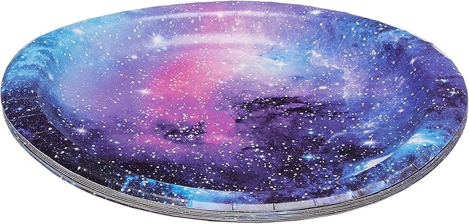 Creative Converting Galaxy Round Paper Dessert Plates