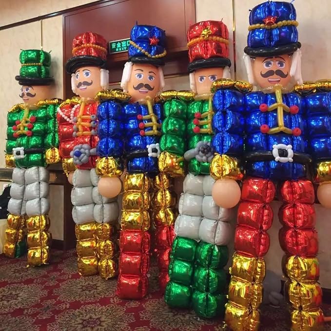 Christmas Eve Backdrop Green and Red Square Foil Balloons Wall Tunnel Mylar Aluminum Double Sided Flat Balloon Arch Garland Kit For Happy Birthday Party Background Supply Decorations
