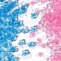 Mini Pacifiers for Baby Shower Game, 150 Plastic Pacifiers for Baby Shower Decoration, Cute Baby Shower Pacifiers, Gender Reveal Party Table Scatter/Hunt Baby Shower Game Props(75 Blue + 75 Pink)