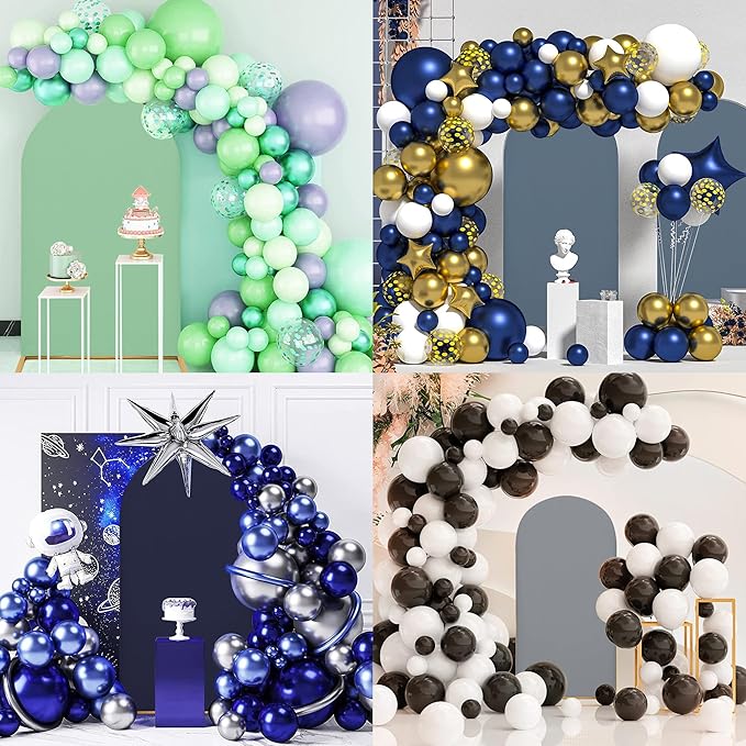 Arch Covers,Arch Backdrop Stand Fitted Cover for Wedding Birthday Party Ceremony Banquet Decoration(7.2FT&6FT,Dark Blue,Cover Only)